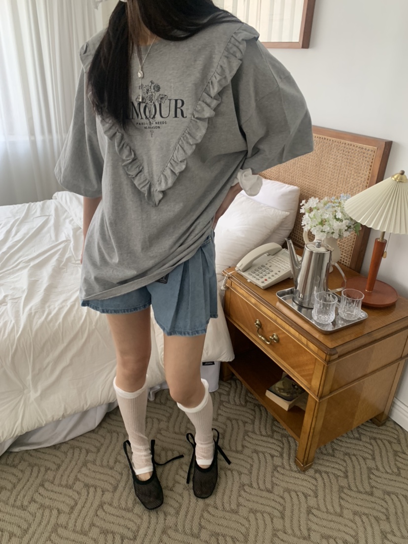 BADCALM韓國直郵㊣女裝新款休閑人氣熱賣時尚25春夏推薦T恤BADCALMT恤