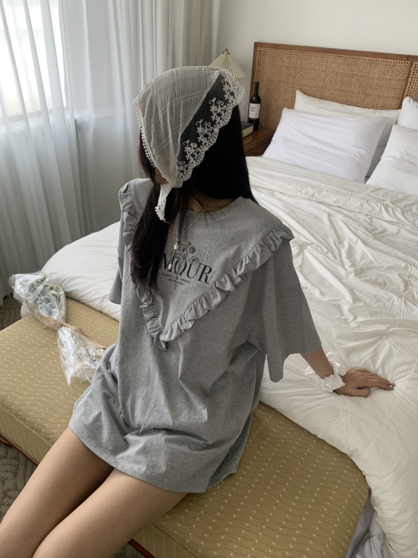 BADCALM韓國直郵㊣女裝新款休閑人氣熱賣時尚25春夏推薦T恤BADCALMT恤圖色3