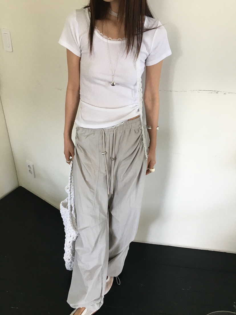 MONDAYMORING韓國㊣直郵東大門代購女裝新款25春夏休閑休閑褲MONDAYMORING休閑褲