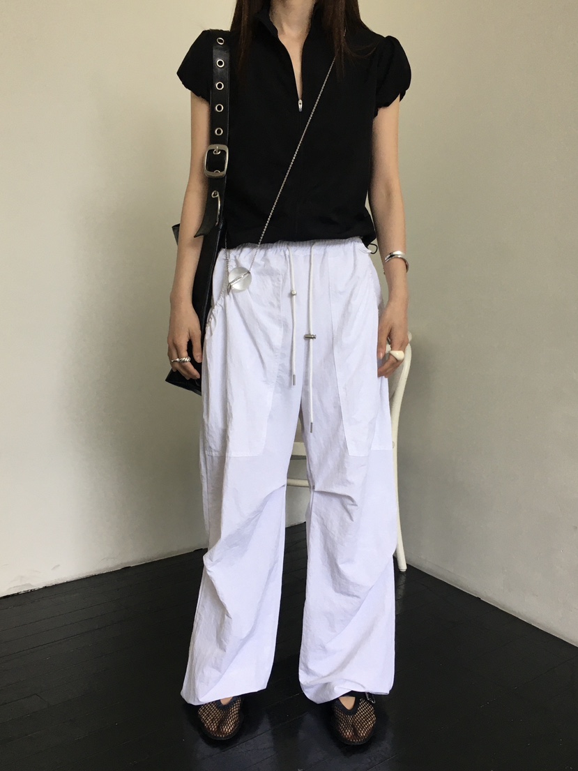 MONDAYMORING韓國㊣直郵東大門代購女裝新款25春夏休閑休閑褲MONDAYMORING休閑褲
