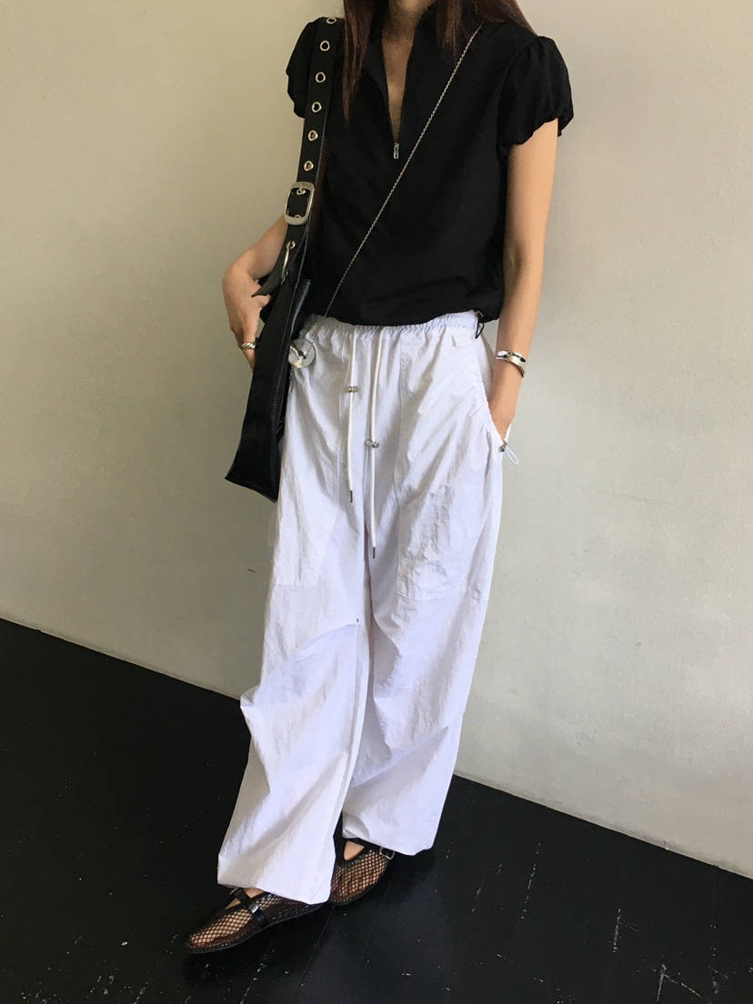 MONDAYMORING韓國㊣直郵東大門代購女裝新款25春夏休閑休閑褲MONDAYMORING休閑褲