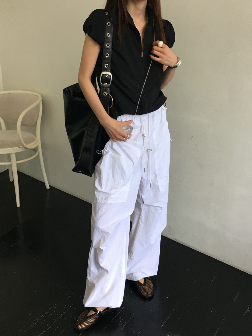 MONDAYMORING韓國㊣直郵東大門代購女裝新款25春夏休閑休閑褲MONDAYMORING休閑褲