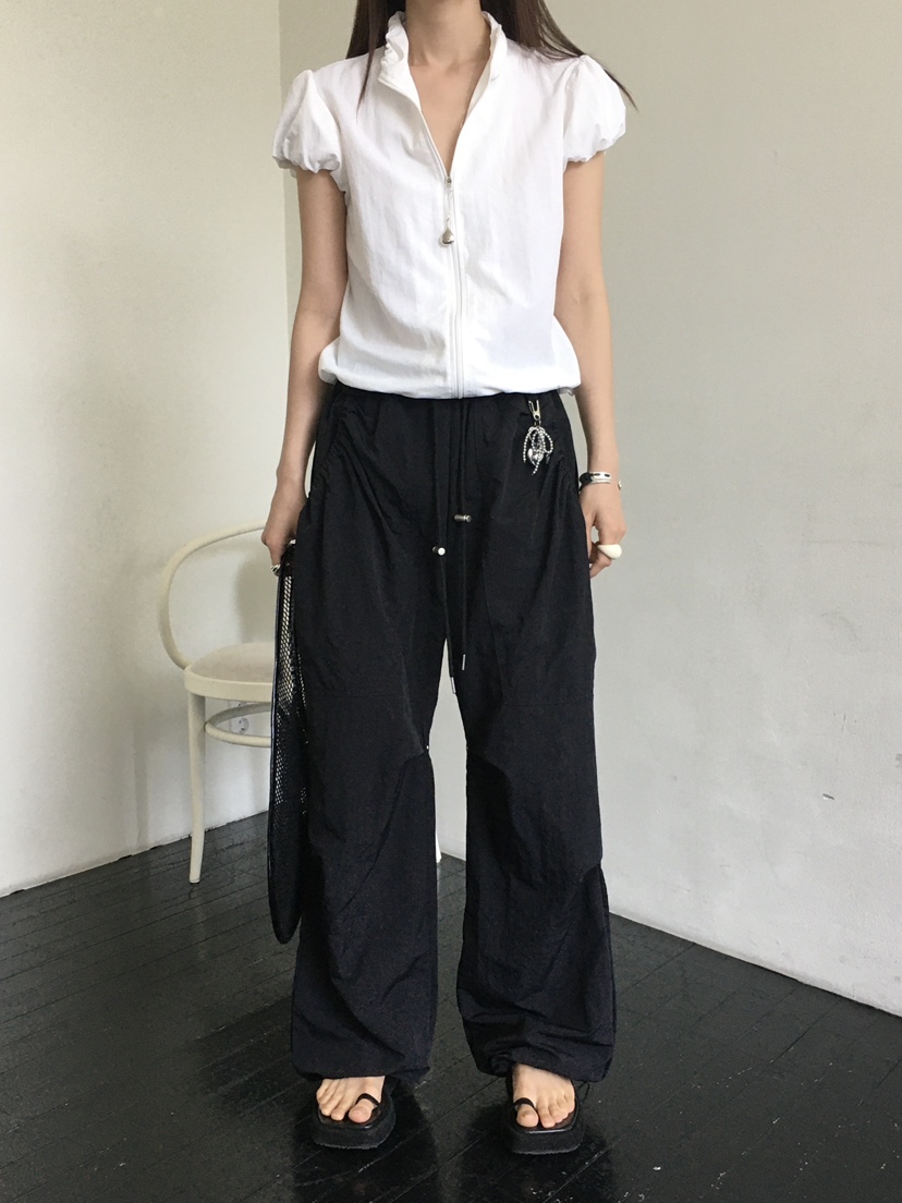 MONDAYMORING韓國㊣直郵東大門代購女裝新款25春夏休閑休閑褲MONDAYMORING休閑褲