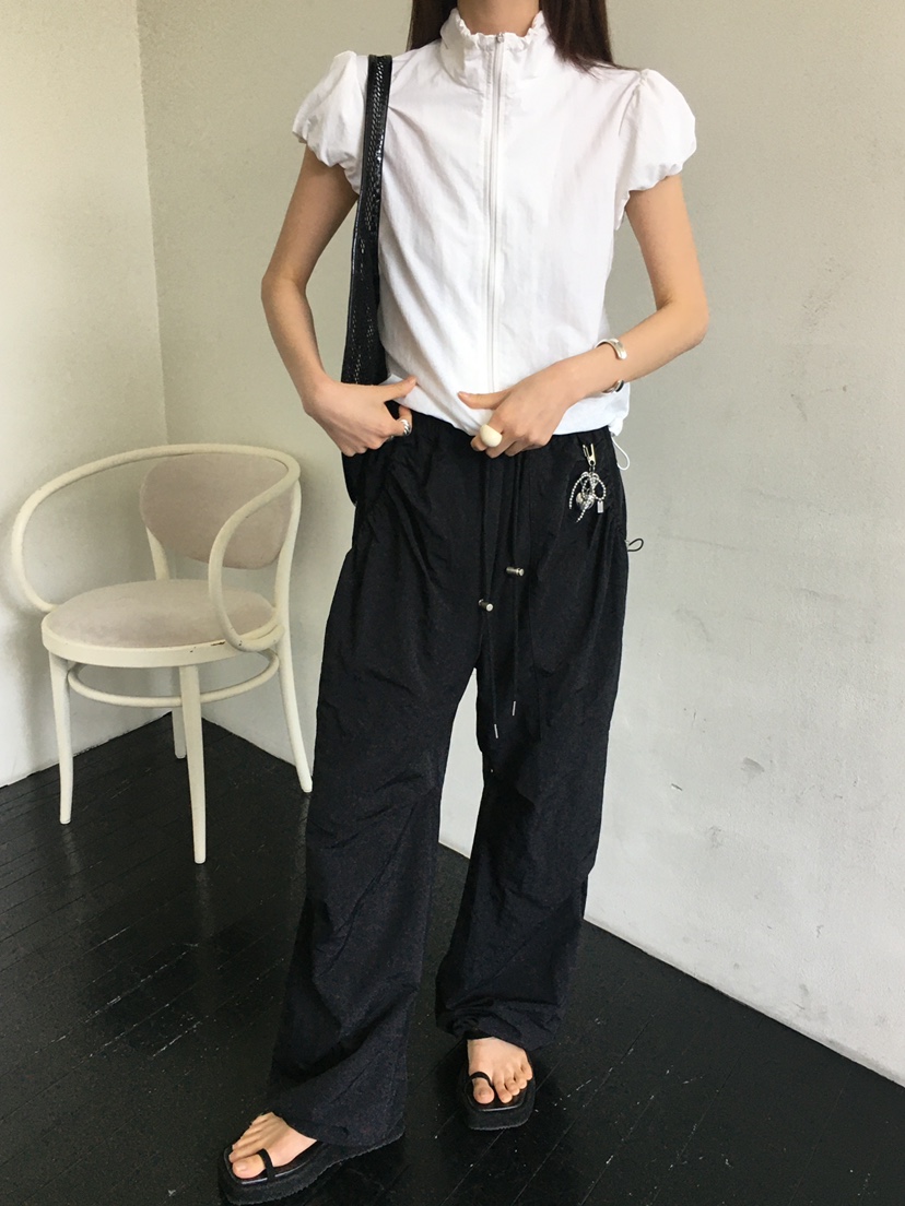 MONDAYMORING韓國㊣直郵東大門代購女裝新款25春夏休閑休閑褲MONDAYMORING休閑褲