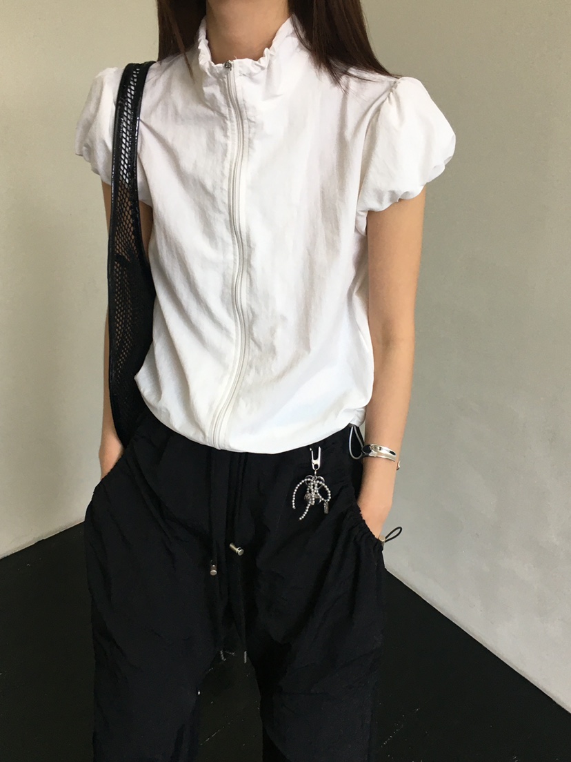 MONDAYMORING韓國㊣直郵東大門代購女裝新品25春夏襯衫蕾絲衫MONDAYMORING襯衫/蕾絲衫