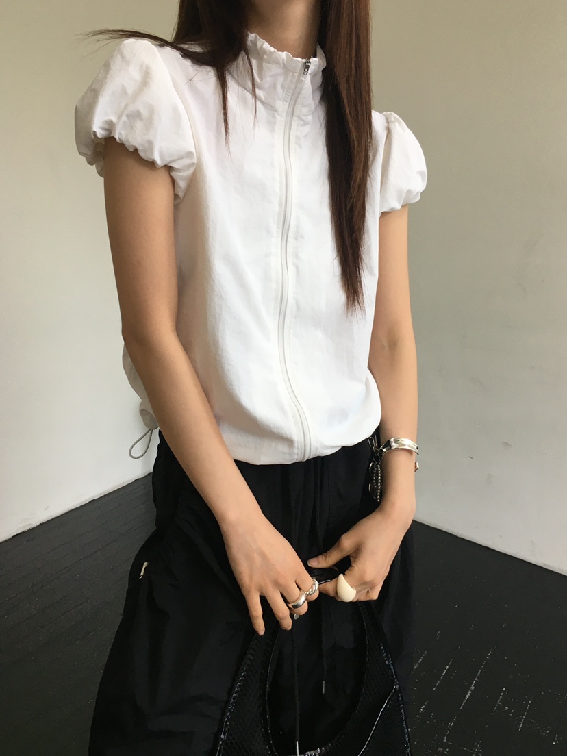 MONDAYMORING韓國㊣直郵東大門代購女裝新品25春夏襯衫蕾絲衫MONDAYMORING襯衫/蕾絲衫