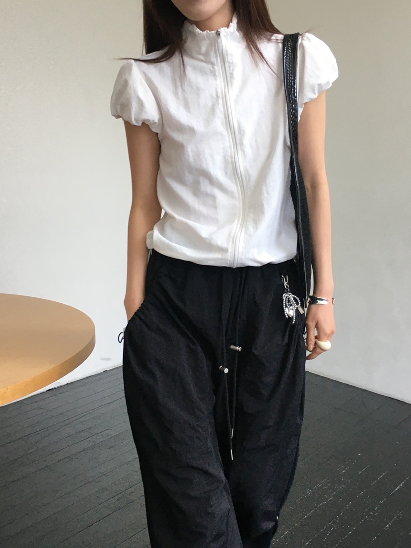 MONDAYMORING韓國㊣直郵東大門代購女裝新品25春夏襯衫蕾絲衫MONDAYMORING襯衫/蕾絲衫