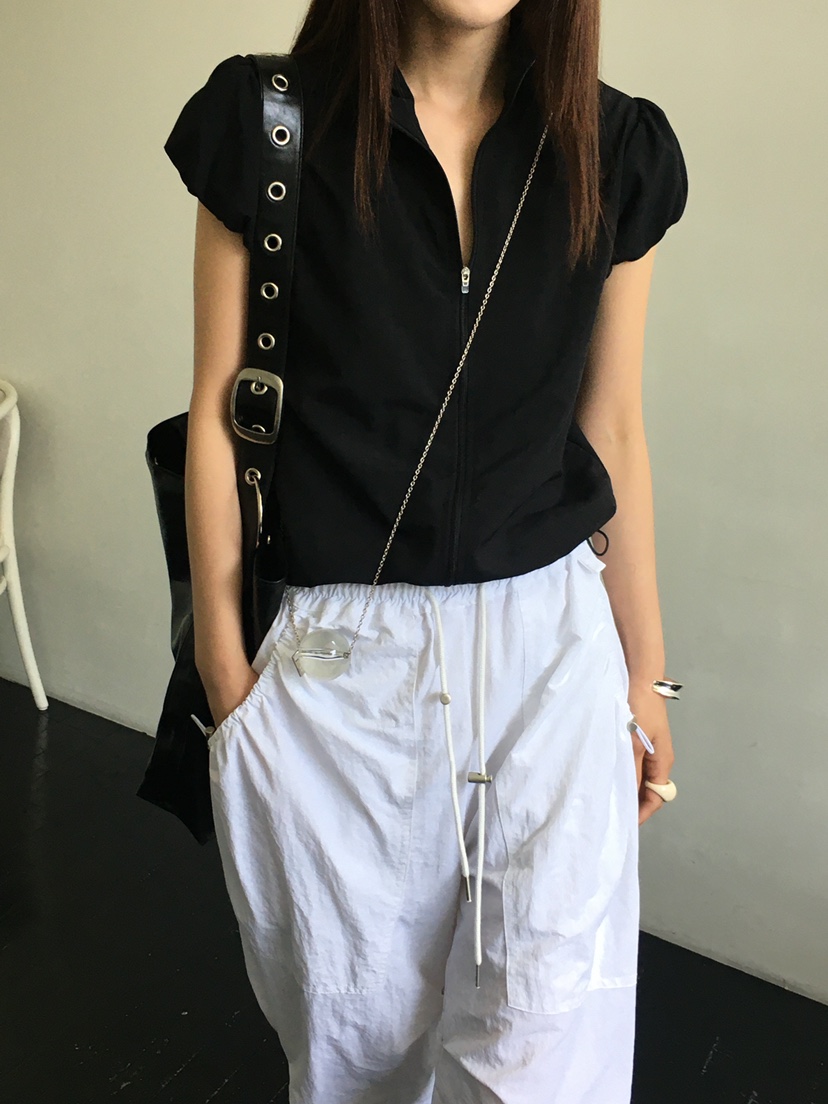 MONDAYMORING韓國㊣直郵東大門代購女裝新品25春夏襯衫蕾絲衫MONDAYMORING襯衫/蕾絲衫