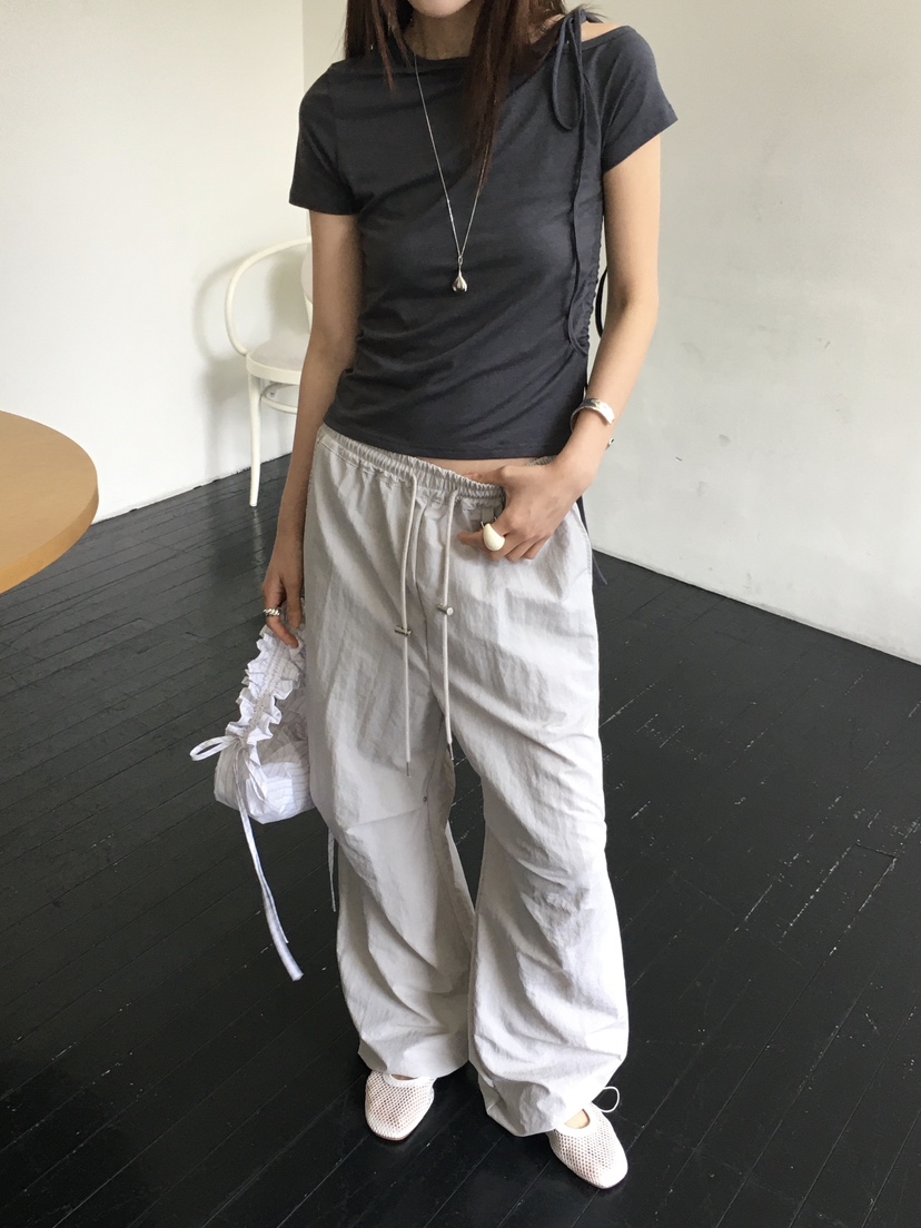 MONDAYMORING韓國直郵㊣東大門實拍女裝新品休閑熱賣休閑褲MONDAYMORING休閑褲