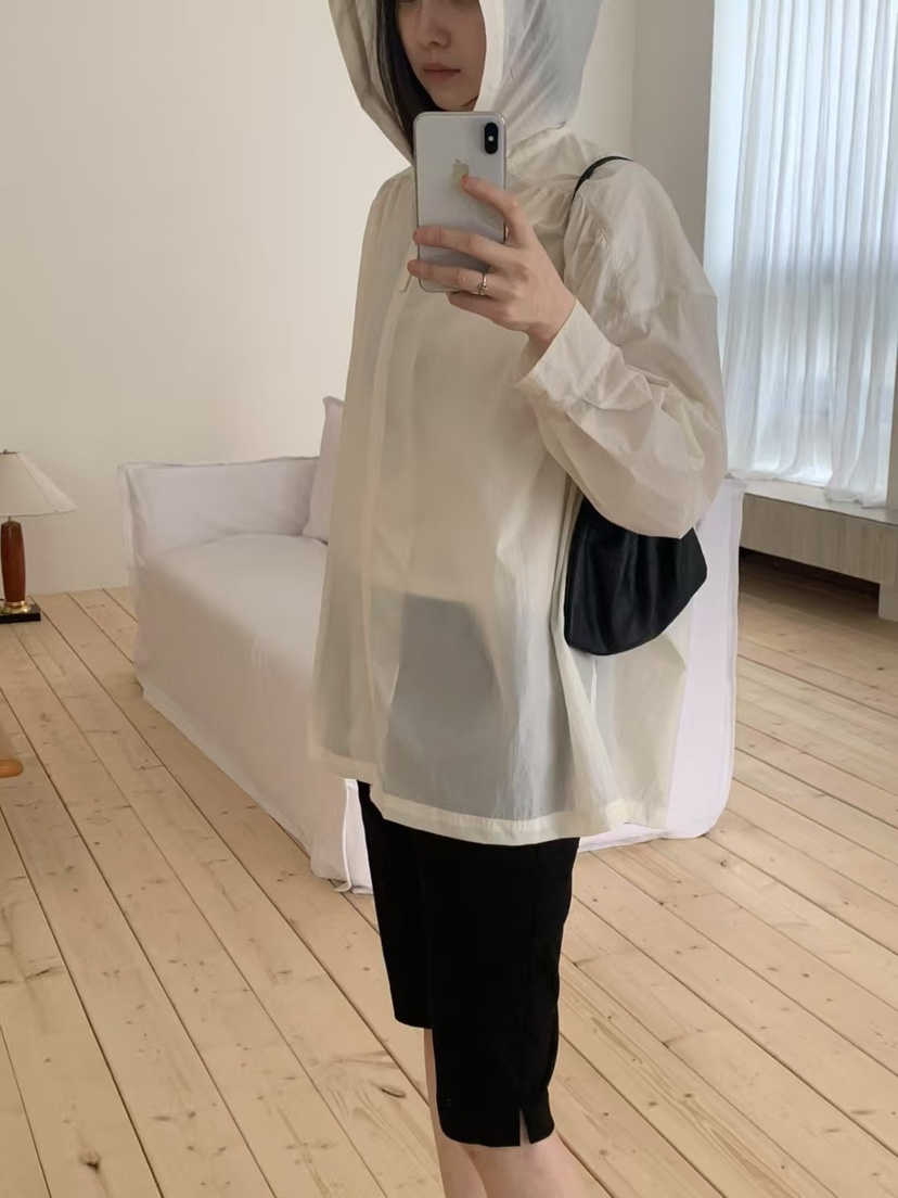 TAF直郵韓國代購㊣女裝新款熱賣時尚休閑夾克連帽衫拉鏈褶皺TAF夾克