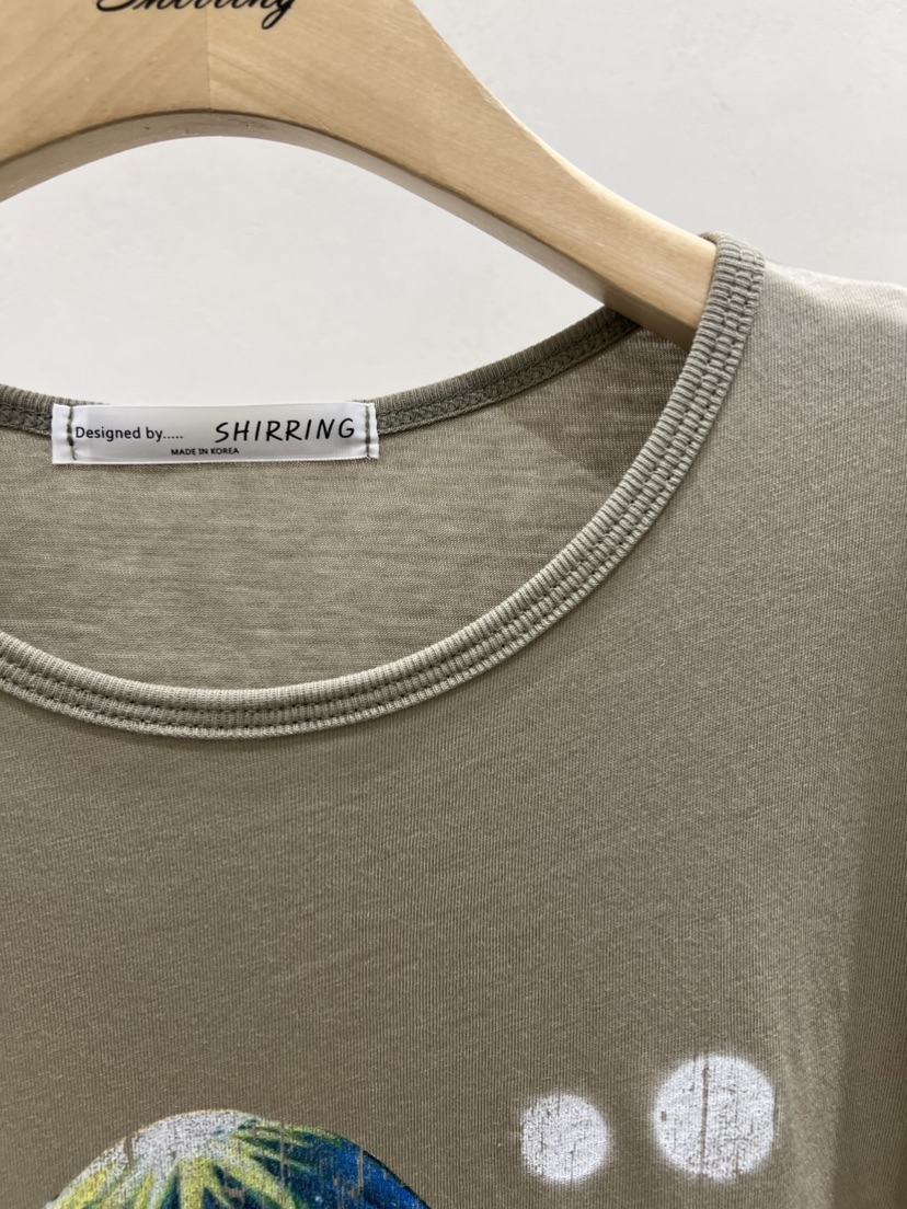 SHIRRING直郵韓國代購㊣女裝新款休閑人氣熱賣時尚推薦25春夏T恤SHIRRINGT恤