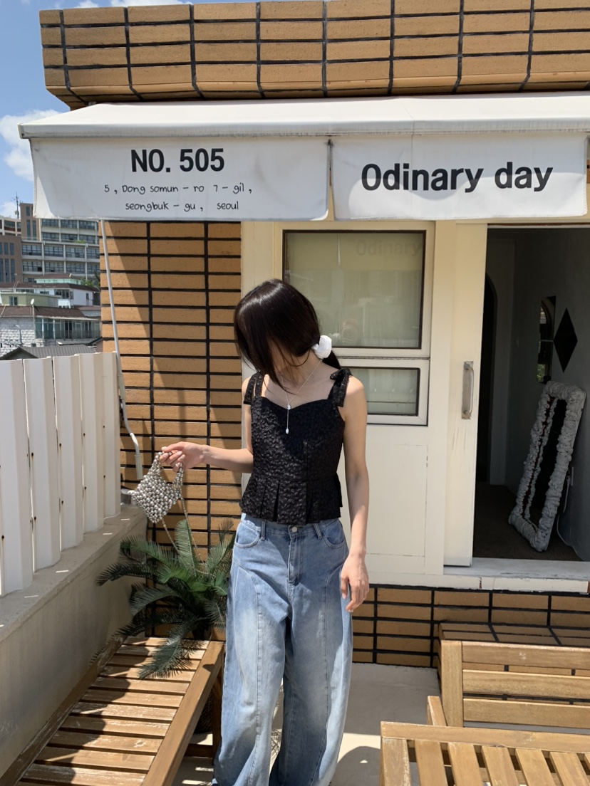 BADCALM韓國㊣直郵東大門代購女裝新款25春夏推薦人氣吊帶背心BADCALM吊帶/背心