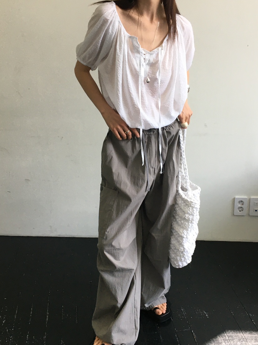MONDAYMORING直郵韓國代購㊣女裝新品人氣25春夏襯衫蕾絲衫MONDAYMORING襯衫/蕾絲衫