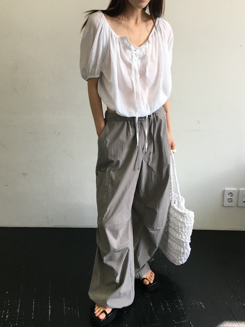 MONDAYMORING直郵韓國代購㊣女裝新品人氣25春夏襯衫蕾絲衫MONDAYMORING襯衫/蕾絲衫
