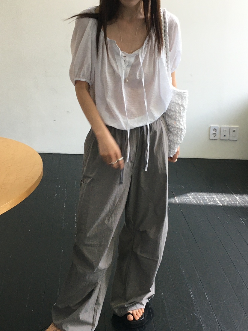 MONDAYMORING直郵韓國代購㊣女裝新品人氣25春夏襯衫蕾絲衫MONDAYMORING襯衫/蕾絲衫