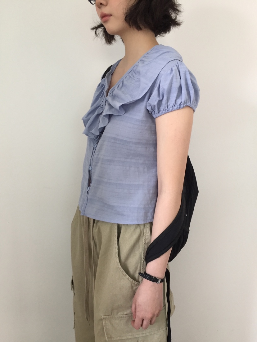 I I直郵韓國代購㊣女裝新款25春夏熱賣人氣時尚襯衫蕾絲衫ITSSONG襯衫/蕾絲衫