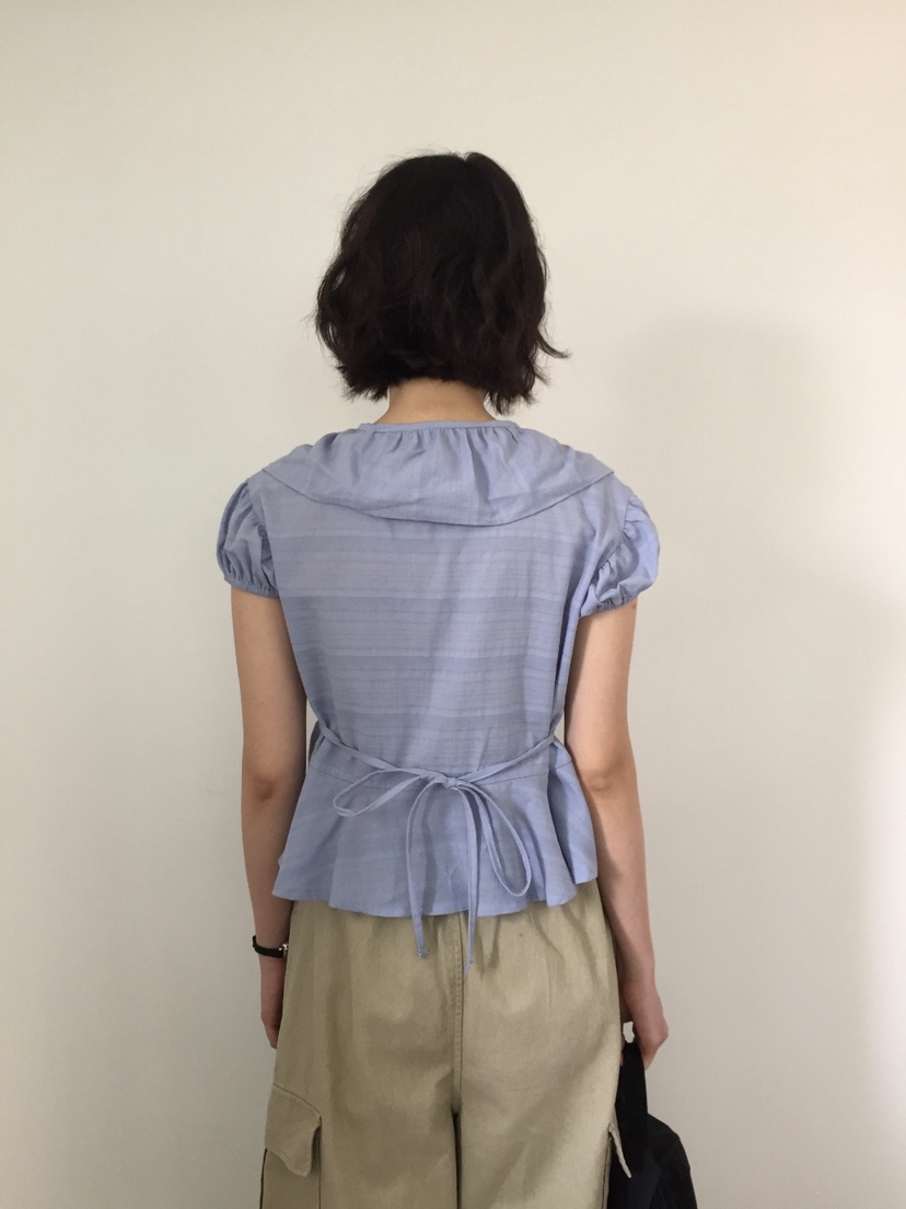 I I直郵韓國代購㊣女裝新款25春夏熱賣人氣時尚襯衫蕾絲衫ITSSONG襯衫/蕾絲衫