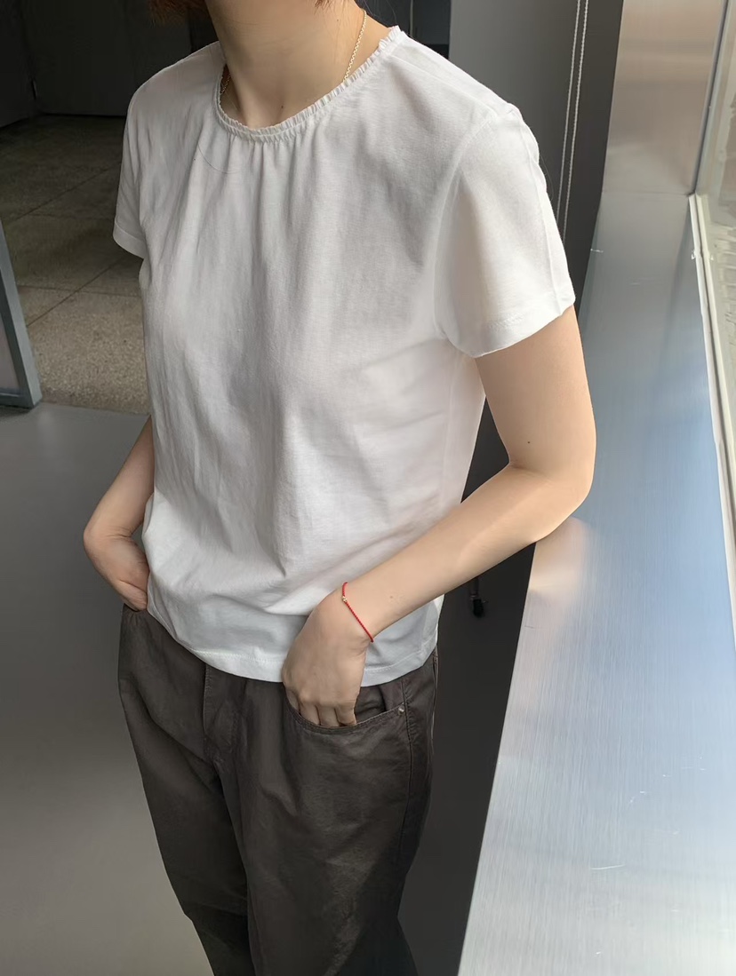 TAF直郵韓國代購㊣女裝新款時尚人氣休閑25春夏熱賣T恤荷葉邊TAFT恤