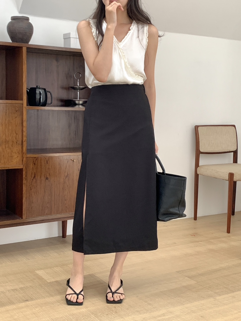 FRILL-T韓國直郵㊣東大門實拍女裝新品人氣時尚熱賣休閑長裙FRILL-T長裙