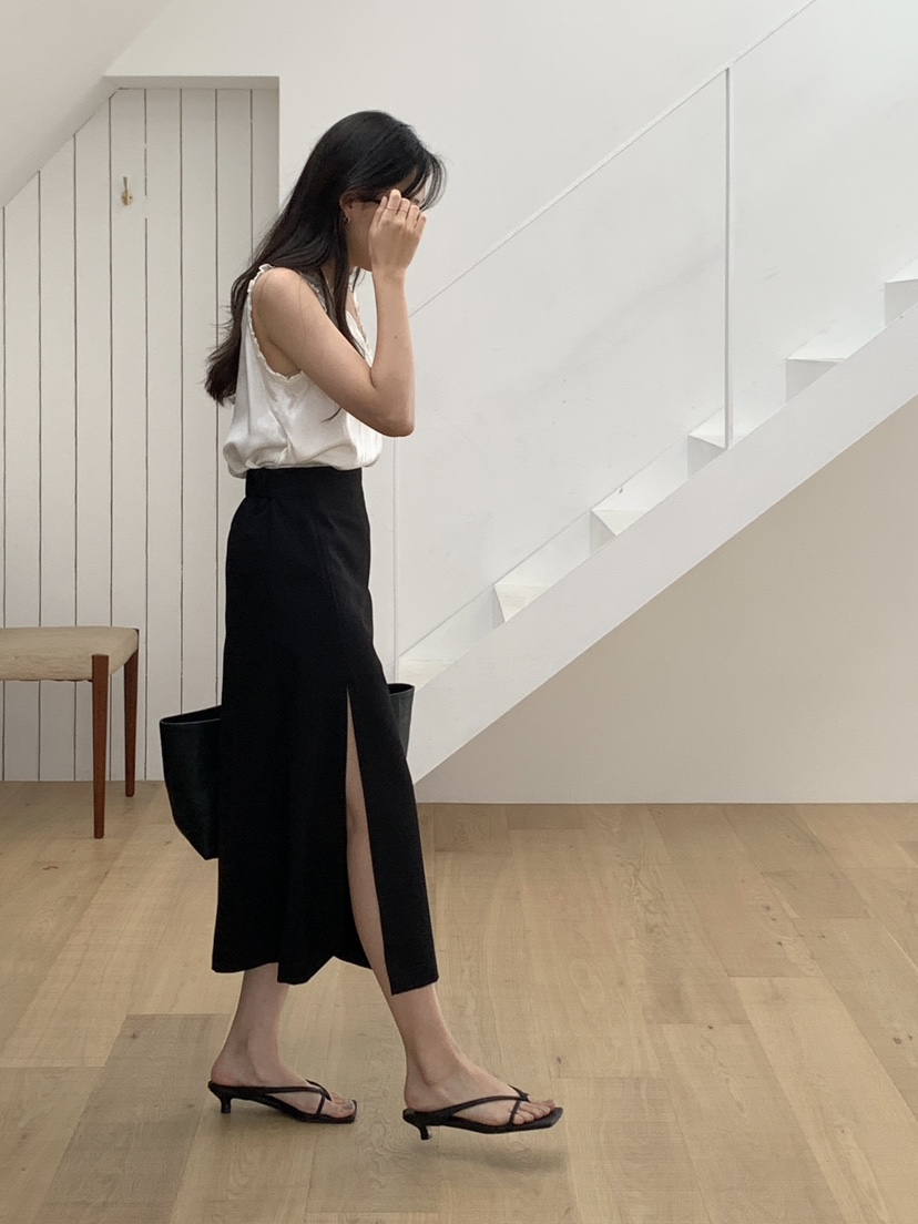 FRILL-T韓國直郵㊣東大門實拍女裝新品人氣時尚熱賣休閑長裙FRILL-T長裙