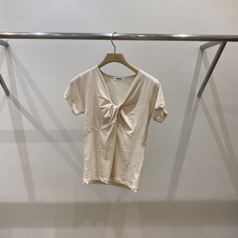 SILVER韓國㊣直郵東大門代購女裝新品人氣休閑25春夏時尚T恤SILVERT恤圖色2