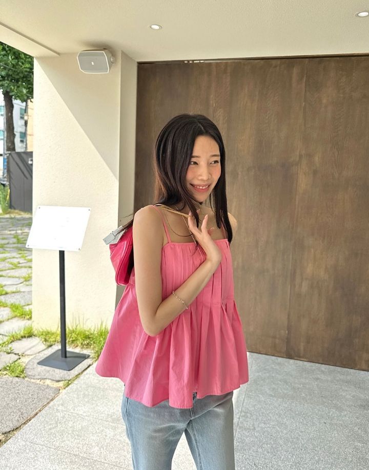 STAY HERE韓國㊣直郵東大門代購女裝新品時尚熱賣吊帶背心STAY HERE吊帶/背心