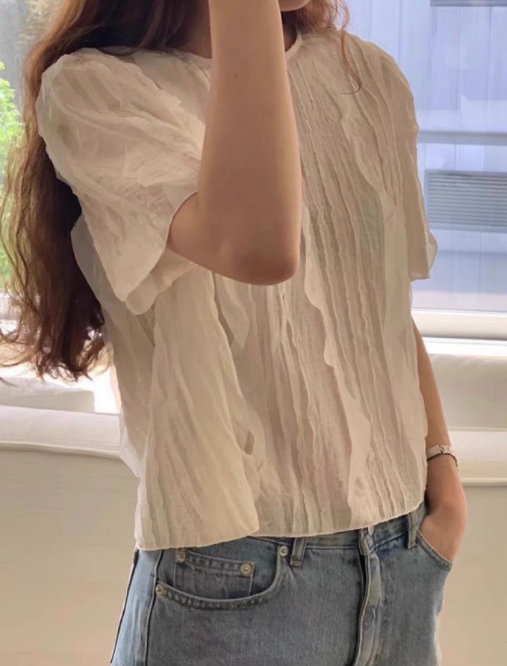 STAY HERE韓國直郵㊣東大門實拍女裝新款熱賣推薦襯衫蕾絲衫STAY HERE襯衫/蕾絲衫