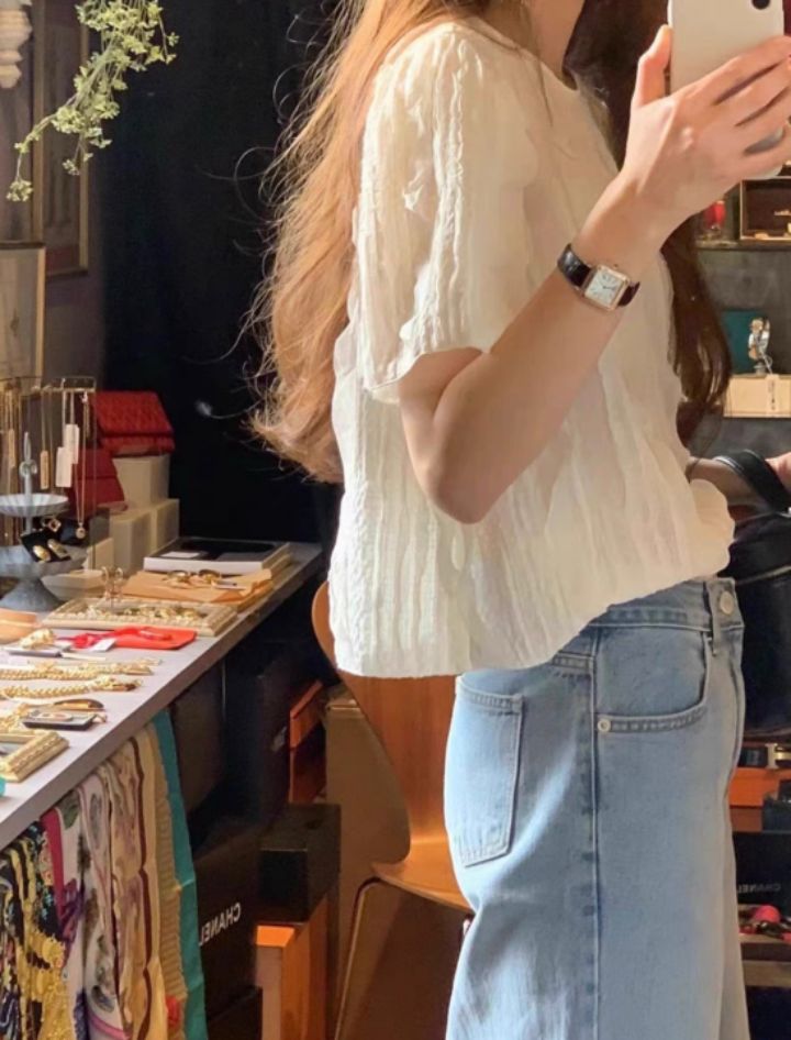 STAY HERE韓國直郵㊣東大門實拍女裝新款熱賣推薦襯衫蕾絲衫STAY HERE襯衫/蕾絲衫