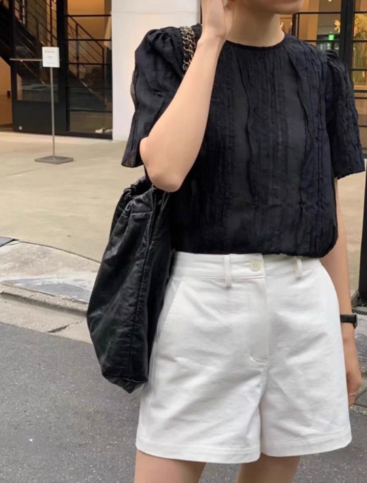 STAY HERE韓國直郵㊣東大門實拍女裝新款熱賣推薦襯衫蕾絲衫STAY HERE襯衫/蕾絲衫圖色2