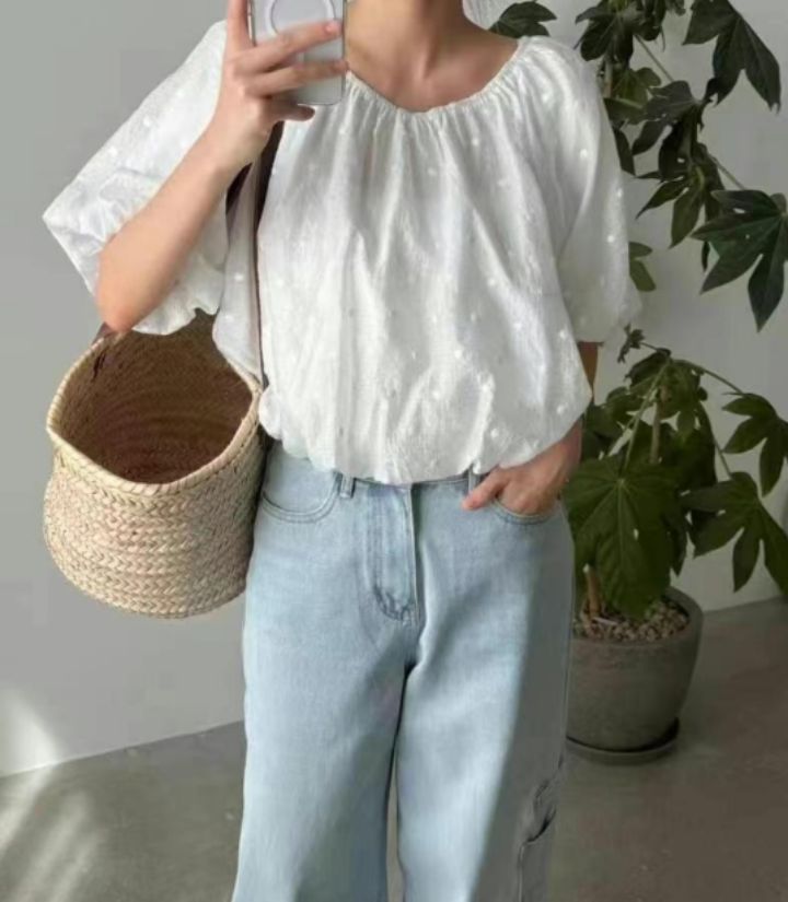 BOBBIE DOLL韓國㊣直郵東大門代購女裝新品時尚襯衫蕾絲衫BOBBIE DOLL襯衫/蕾絲衫