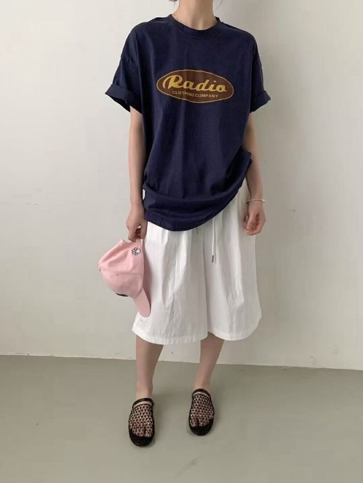 STAY HERE韓國直郵㊣東大門實拍女裝新款熱賣人氣25春夏T恤STAY HERET恤