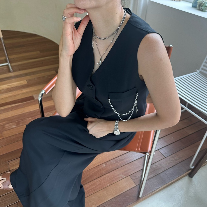 SOUIT直郵韓國代購㊣女裝新款推薦25春夏人氣休閑時尚熱賣馬甲SOUIT by mabel-L馬甲