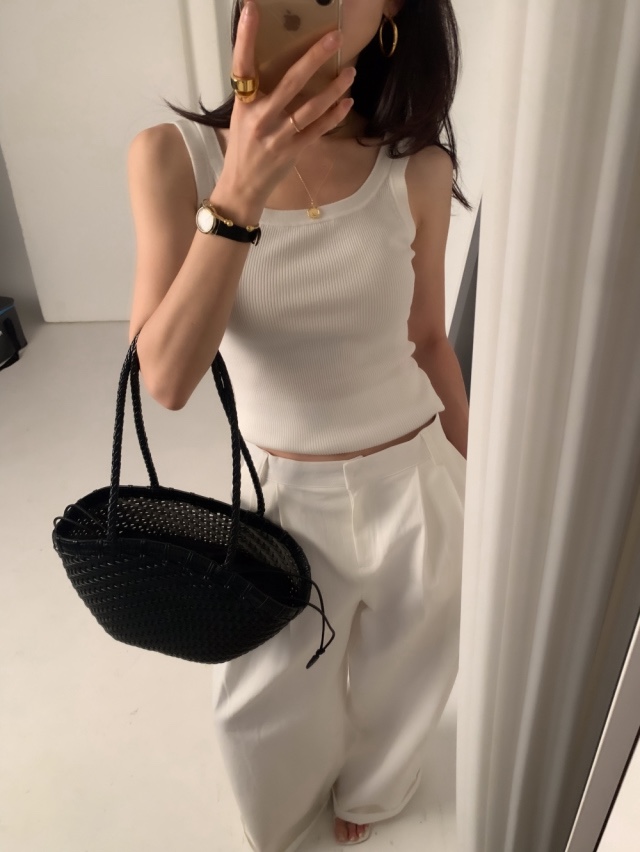 MAYBE&amp;CO直郵韓國代購㊣女裝新款休閑25春夏人氣吊帶背心MAYBE&amp;CO吊帶/背心