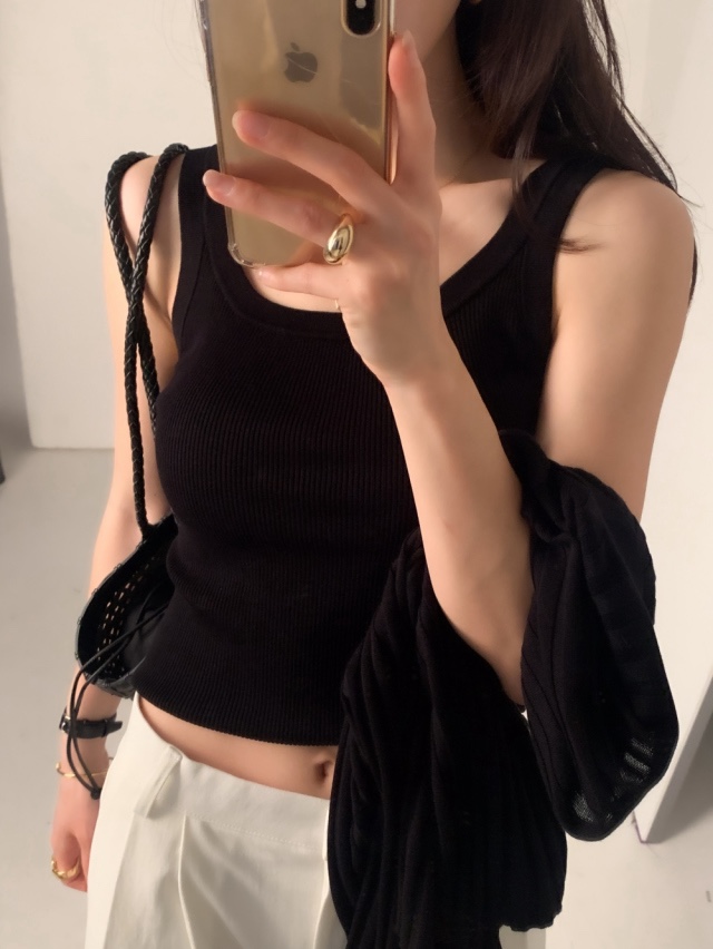 MAYBE&amp;CO直郵韓國代購㊣女裝新款休閑25春夏人氣吊帶背心MAYBE&amp;CO吊帶/背心