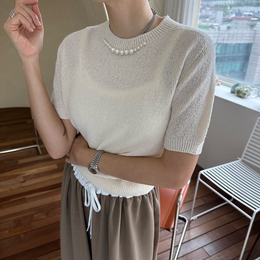 SOUIT韓國㊣直郵東大門代購女裝新品休閑人氣25春夏推薦針織衫SOUIT by mabel-L針織衫