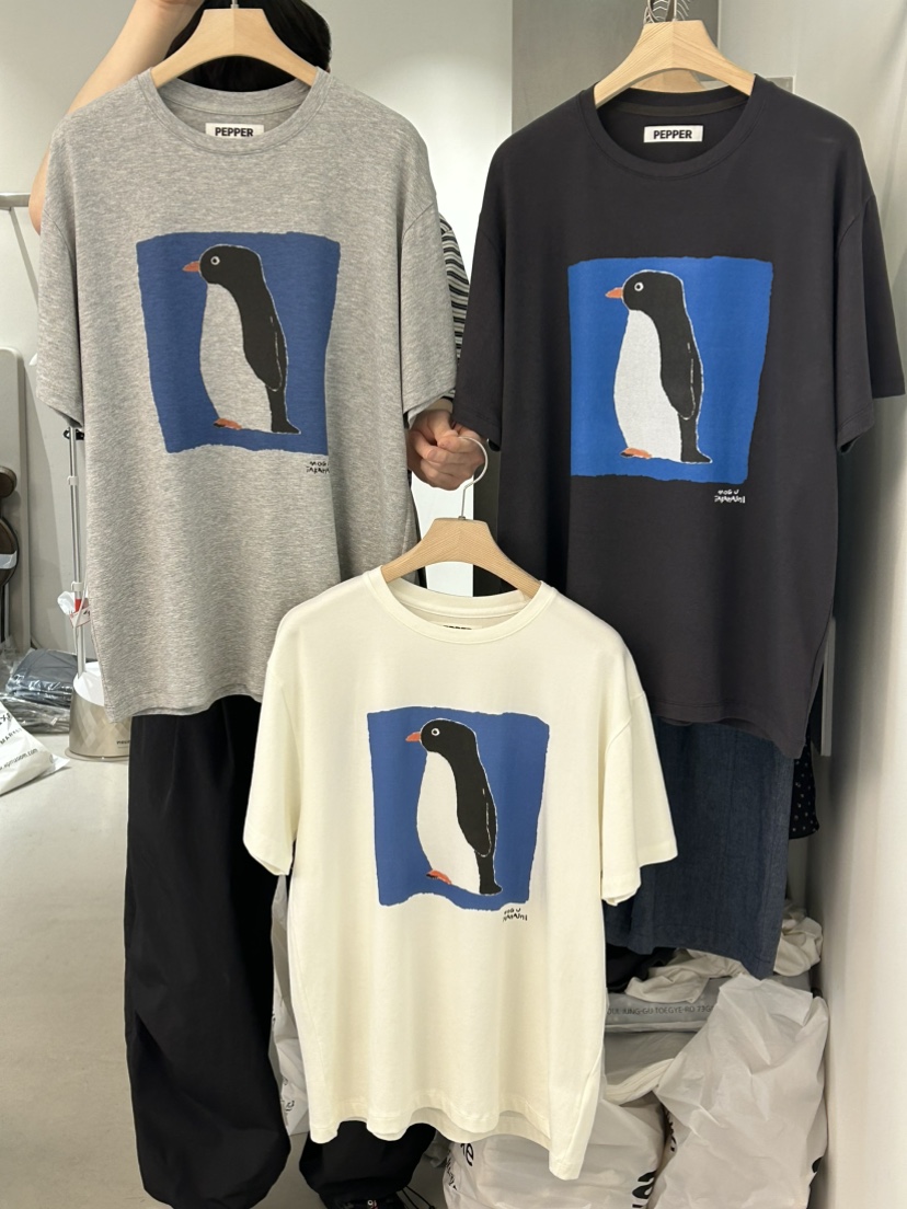 PEPPER-L直郵韓國代購㊣女裝新品推薦休閑時尚熱賣25春夏T恤鵝PEPPERT恤
