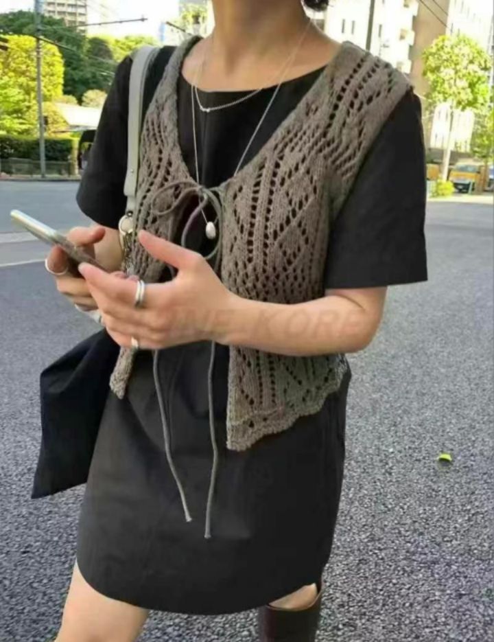 BOBBIE DOLL直郵韓國代購㊣女裝新款休閑25春夏時尚人氣馬甲BOBBIE DOLL馬甲