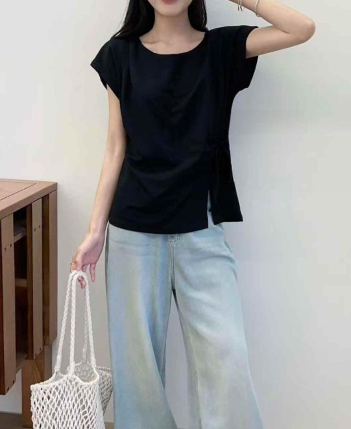 BOBBIE DOLL韓國直郵㊣東大門實拍女裝新品熱賣人氣休閑T恤BOBBIE DOLLT恤圖色2