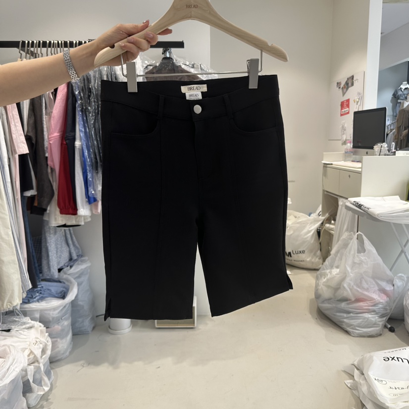 BREAD直郵韓國代購㊣女裝新品推薦25春夏人氣時尚熱賣休閑短褲BREAD短褲圖色2