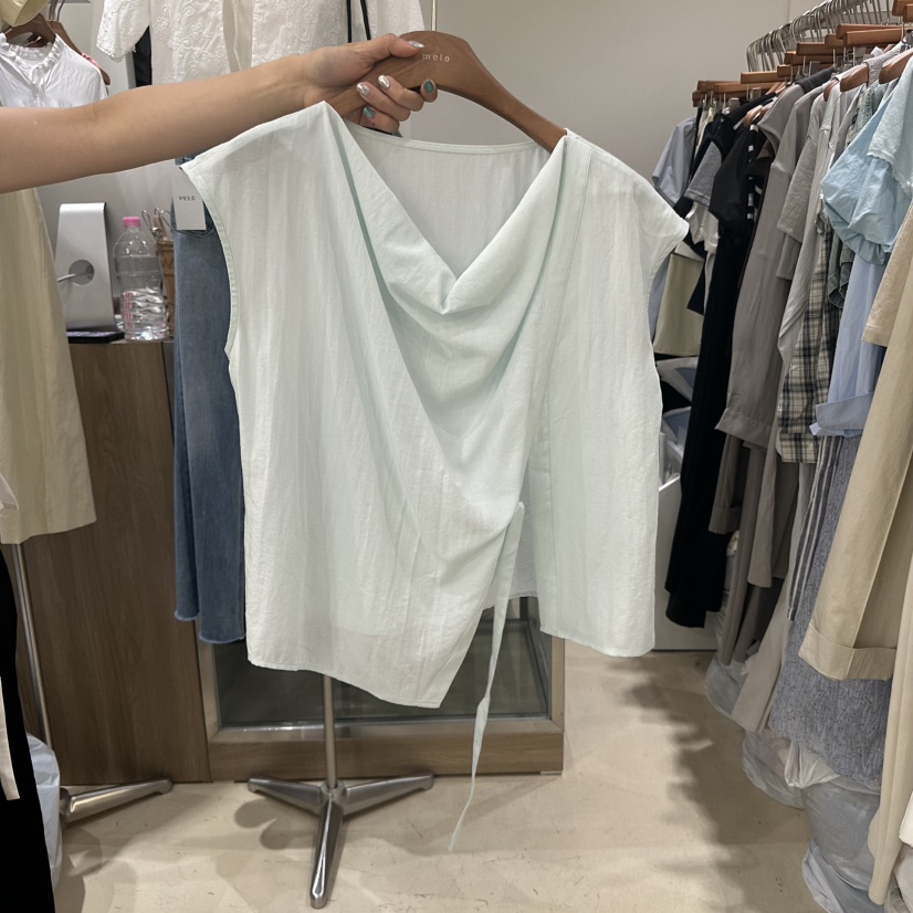 MELO直郵韓國代購㊣女裝新款25春夏推薦休閑人氣襯衫蕾絲衫MELO襯衫/蕾絲衫圖色4
