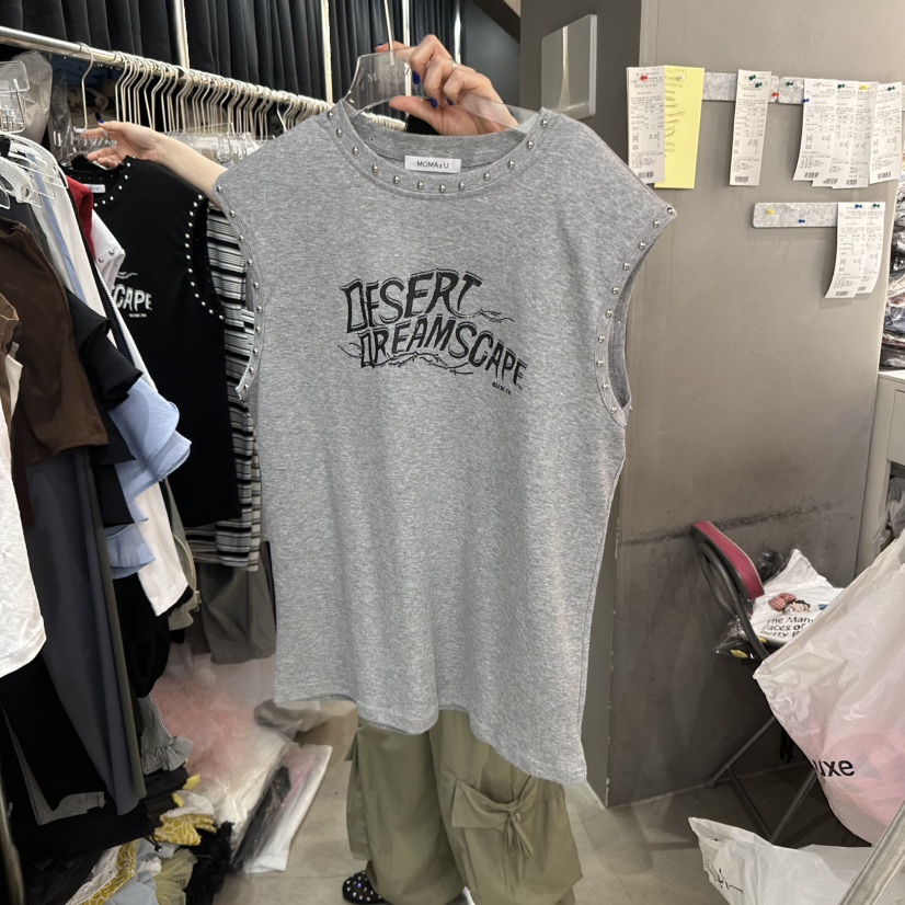 MOMAZU直郵韓國代購㊣女裝新款人氣25春夏時尚熱賣吊帶背心MOMAZU吊帶/背心圖色2