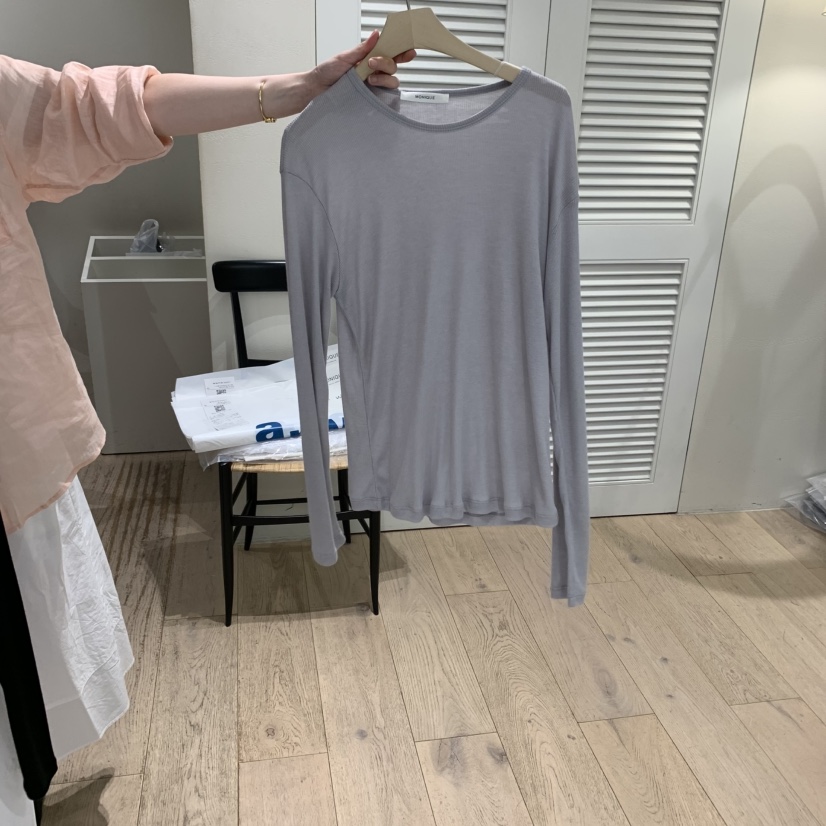MONIQUE直郵韓國代購㊣女裝新品休閑25春夏時尚熱賣長袖T恤MONIQUE長袖T恤圖色3