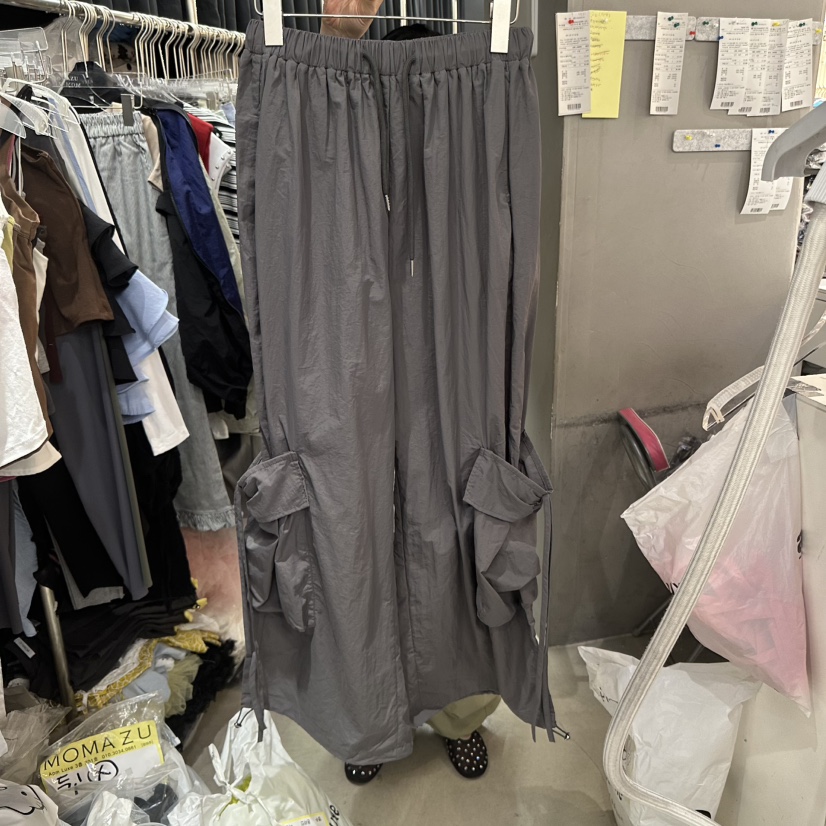 MOMAZU直郵韓國代購㊣女裝新款25春夏人氣推薦休閑休閑褲綁帶MOMAZU休閑褲圖色2