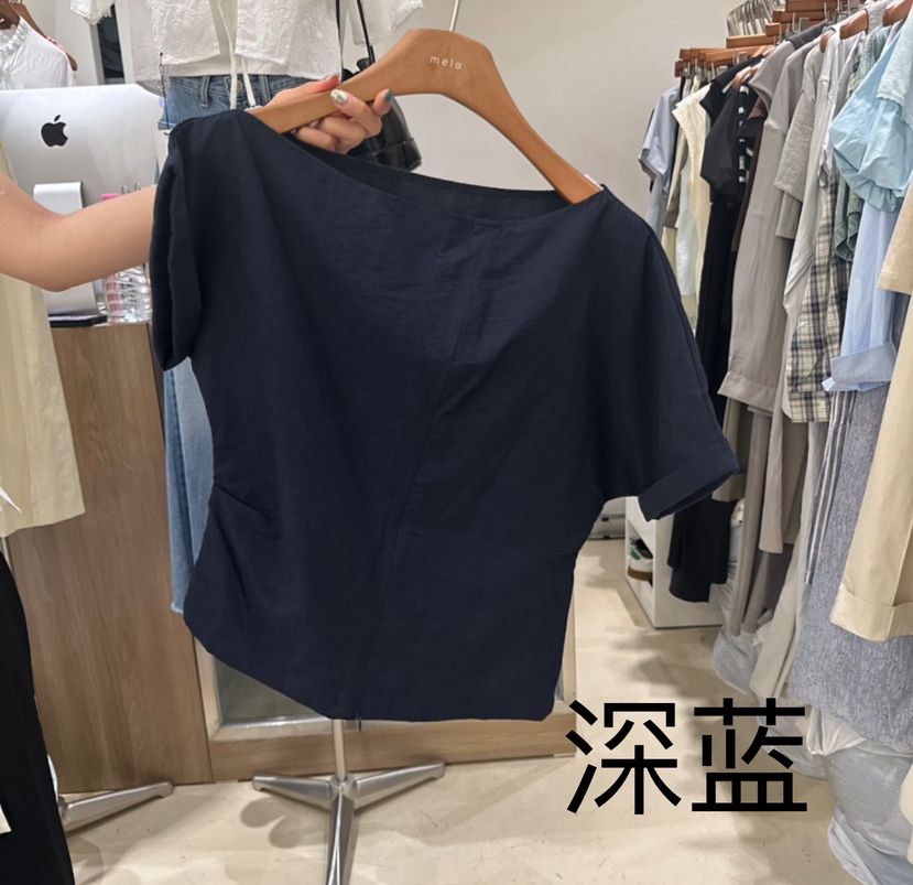 MELO韓國㊣直郵東大門代購女裝新款時尚人氣25春夏襯衫蕾絲衫MELO襯衫/蕾絲衫