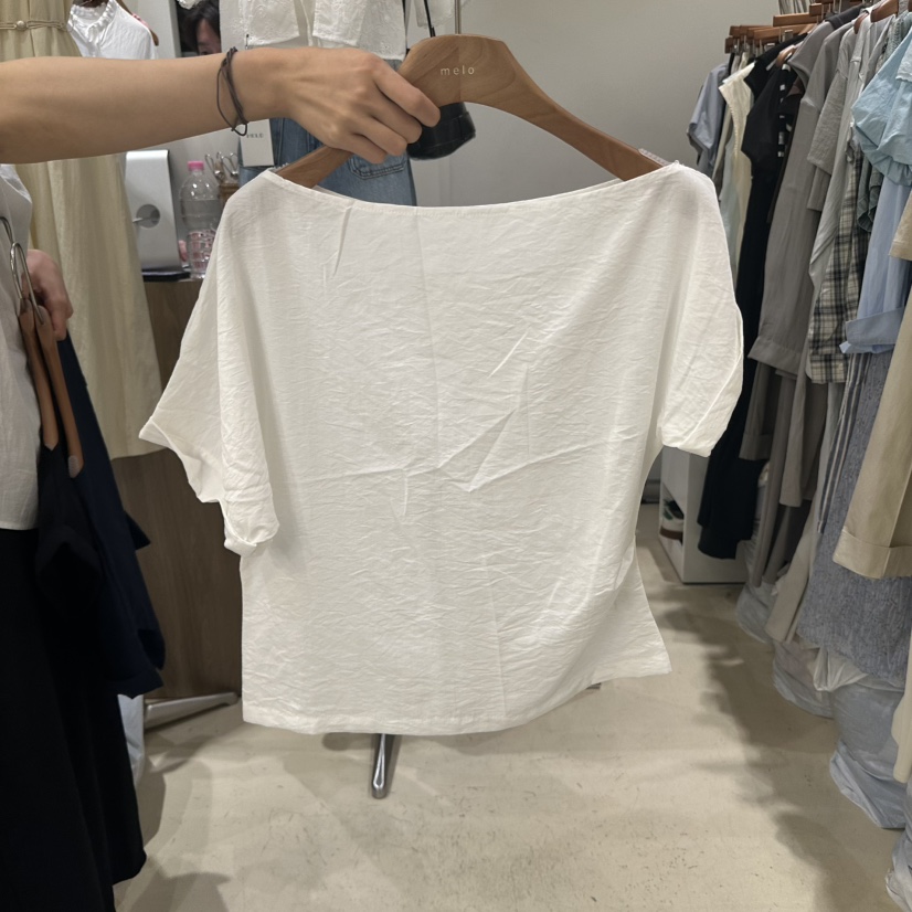 MELO韓國㊣直郵東大門代購女裝新款時尚人氣25春夏襯衫蕾絲衫MELO襯衫/蕾絲衫圖色2