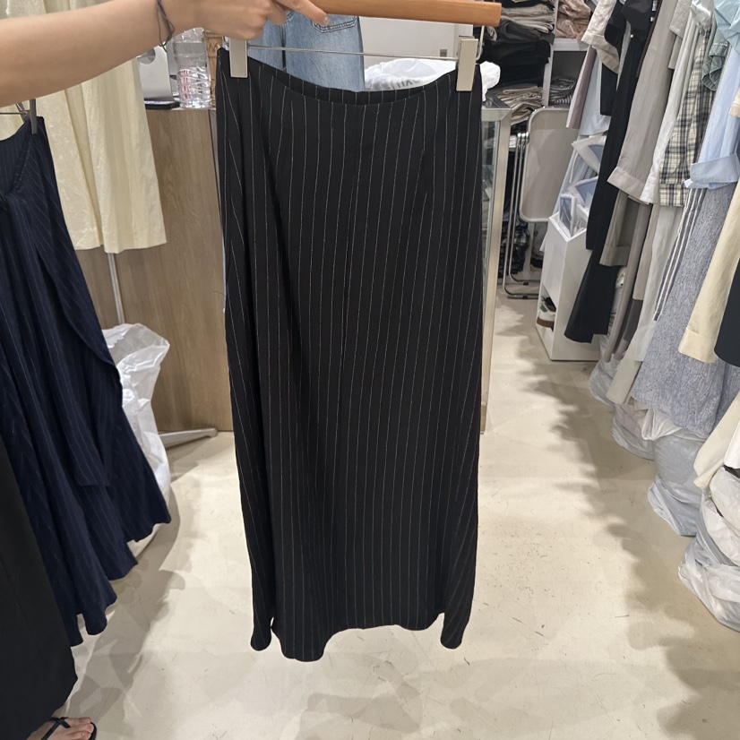 MELO韓國㊣直郵東大門代購女裝新款熱賣25春夏休閑長裙條紋MELO長裙