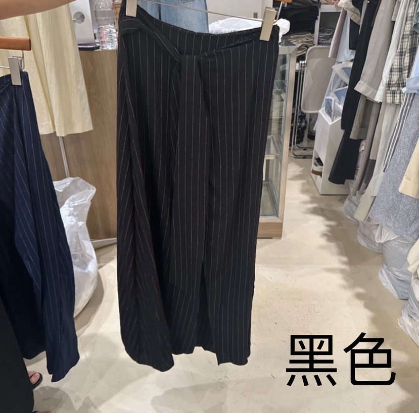 MELO韓國㊣直郵東大門代購女裝新款熱賣25春夏休閑長裙條紋MELO長裙圖色3