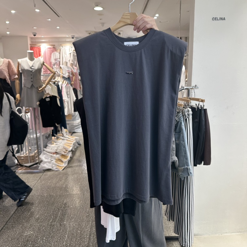 CELINA東大門實拍女裝新品真品熱賣人氣休閑推薦25春夏吊帶背心CELI_NA吊帶/背心圖色2