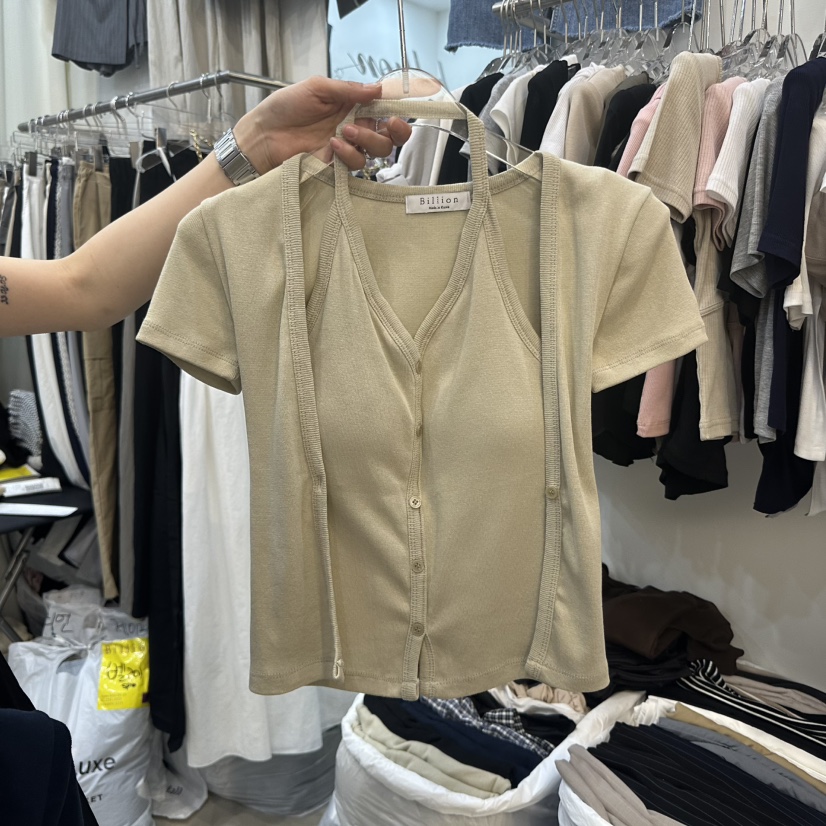 BILLION-L韓國代購女裝新品真品時尚休閑職業熱賣25春夏針織衫BILLION-L針織衫圖色2