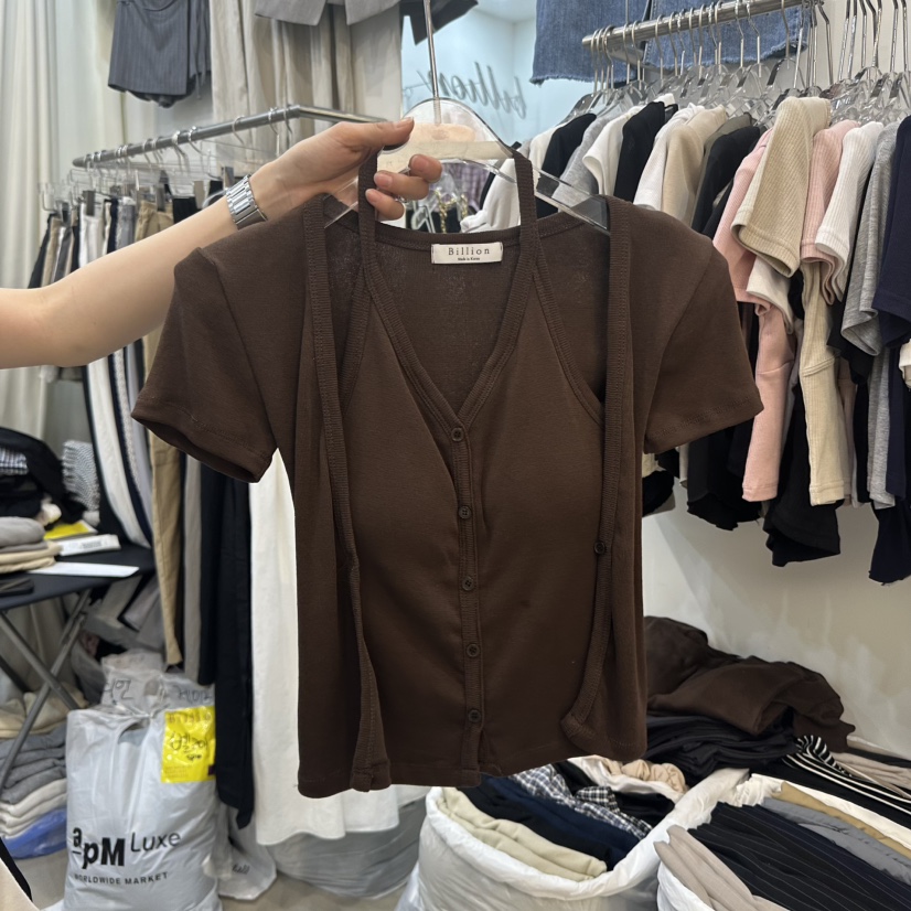 BILLION-L韓國代購女裝新品真品時尚休閑職業熱賣25春夏針織衫BILLION-L針織衫圖色3